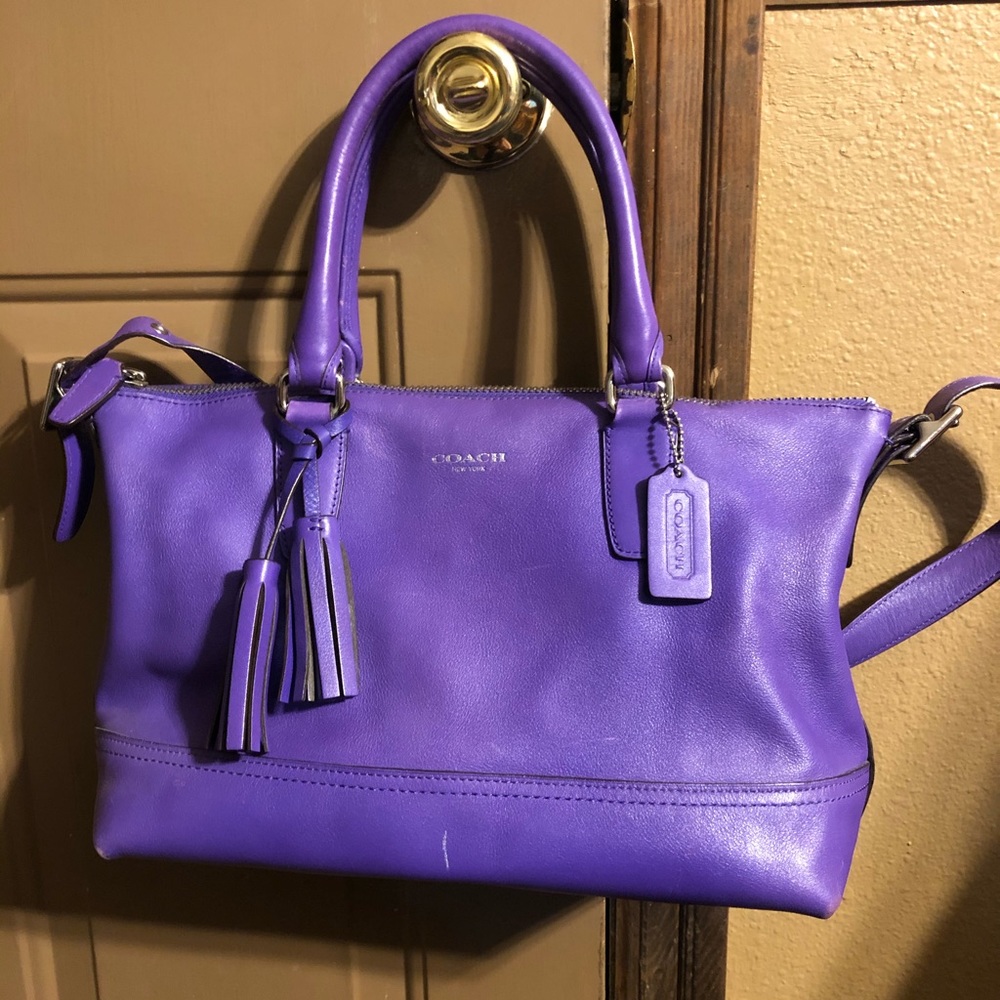 Coach Ultraviolet Legacy Molly Satchel and Wallet
